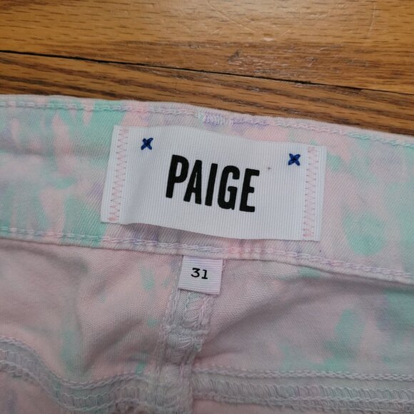 NWT PAIGE | Verdugo Ultra Skinny Mid Rise Patterned Jeans | Sz. 31 - Picture 8 of 11